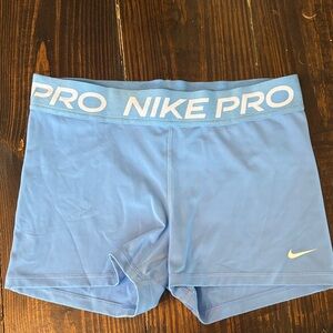 Nike Pro Light Blue Training Shorts